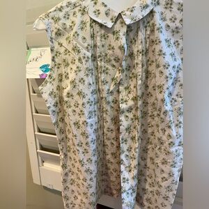 Perfect vintage 1960s Peter Pan collar sweet summer top